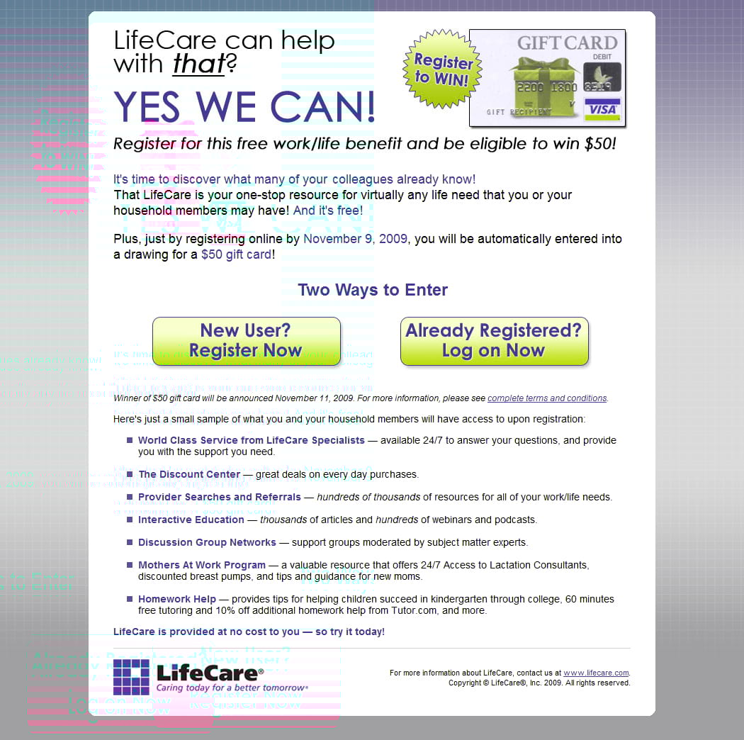 Sample Landing Page